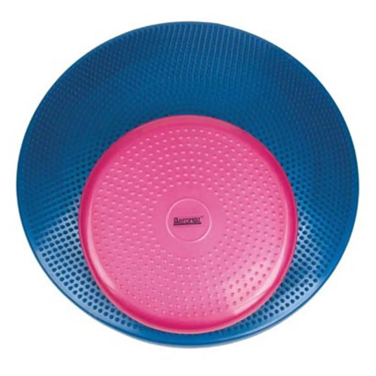 212 MAIN Aeromat Balance Disc Cushion - Blue, 24" Diameter, Dual Texture, Pebbled Top, for Balance Training & Massage Therapy, Easily Transportable, Improves Intramuscular Coordination, Improve Intramuscular Coordination