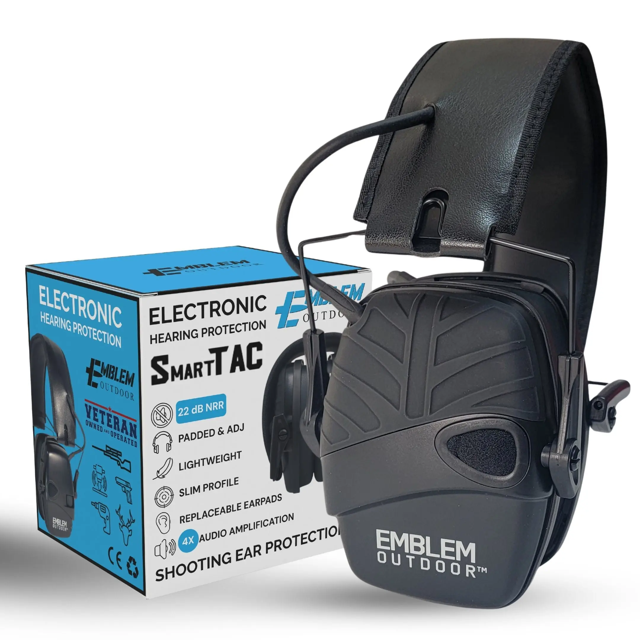 SmartTAC Tactical Earmuffs | Electronic Hearing Protection