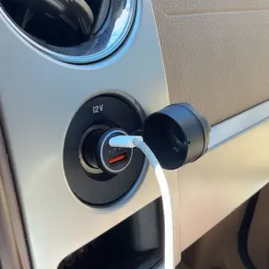 FancyDove Car Tracker Charger, Anti-Theft Tracking Device Disguised as 12-V Port Charger, No Monthly Fee, for iPhone & Android