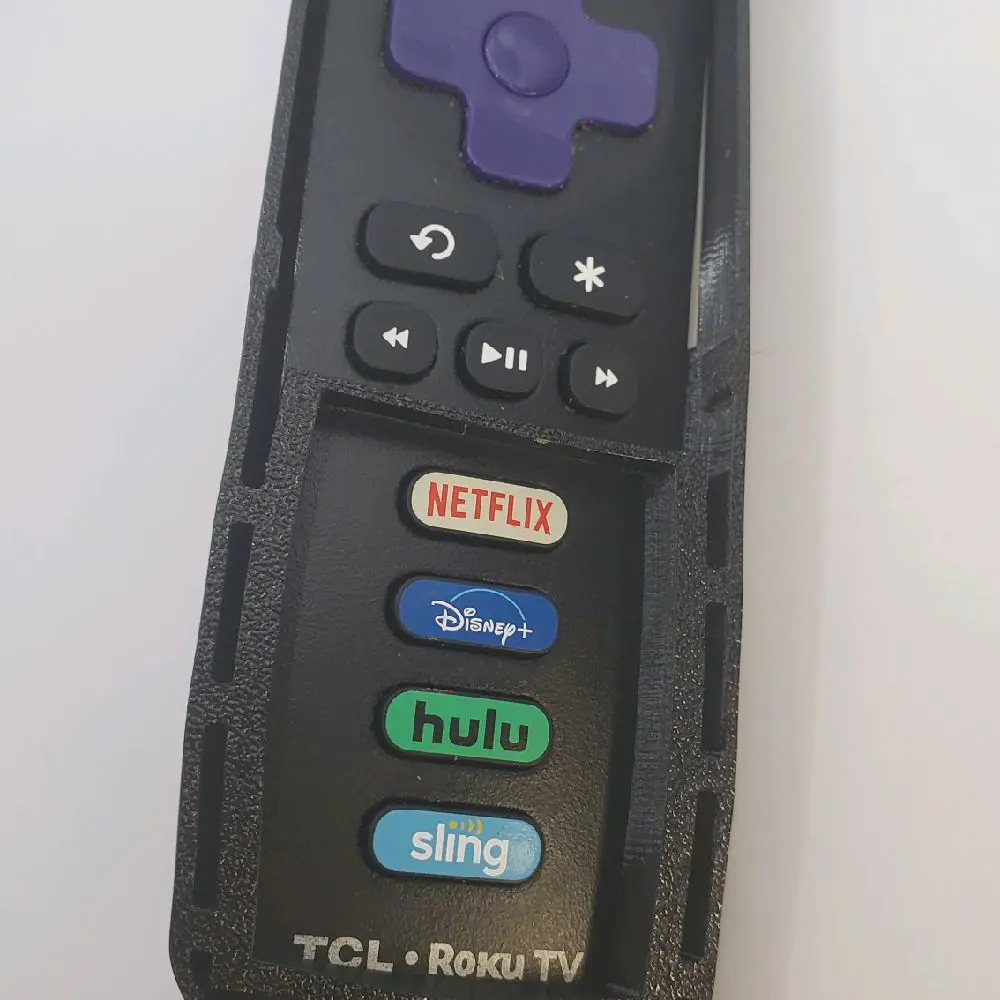 Protective Sleeve for TCL Roku Remote, Functional Synthetic Rubber Remote Accessory with Slide Design, Tv Remote Guard