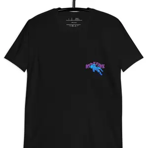 RDE T Shirt - Black Crew Neck Short Sleeve with "RDE" Logo, Casual Style, Regular Fit, Ideal for Daily Wear