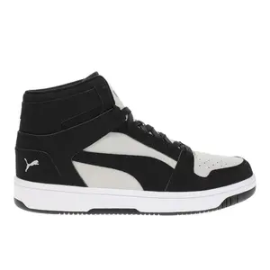 PUMA Mens Rebound Layup Nubuck Lace Up Sneakers Shoes Casual - Black