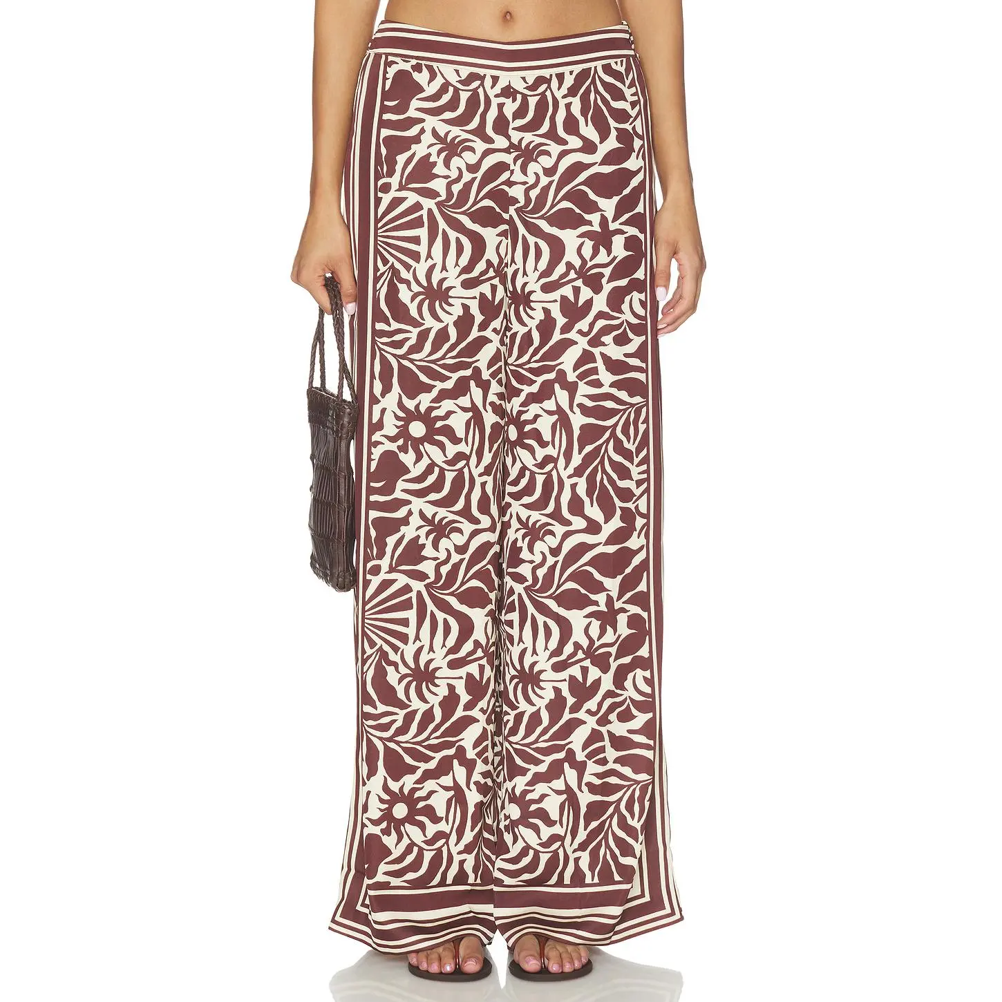 ASTR the Label Eva Pants in Brown Tropica