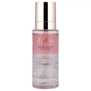 d'Alba Professional, Repairing Hair Oil Serum, For Damaged, Dry Hair, R02 Rose Freesia, 2.53 fl oz (75 ml)