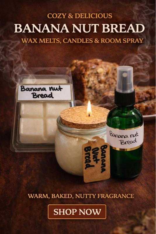 Banana Nut Bread Wax Melts- Aromatic Fragrance for Home Decor & Relaxation