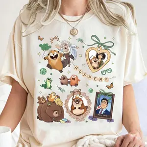 Hoppers Coquette Bow Shirt, Hoppers Characters Shirt, Movies Shirt, Family Matching, Vacation Family Shirt ABJHR