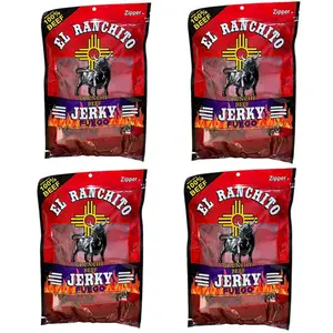 NEW! COMBO 4 PACK Fuego El Ranchito Crunchy Beef Jerky Net Wt. 2 oz