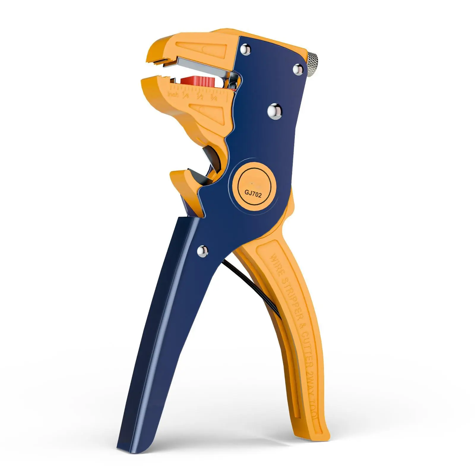 Wire Stripper And  Professional Quick Strip Automatic 2 In 1 Adjustable Electrical Cable Stripping Tool&eagle Nose Self-adjusting Pliers (7-inch)