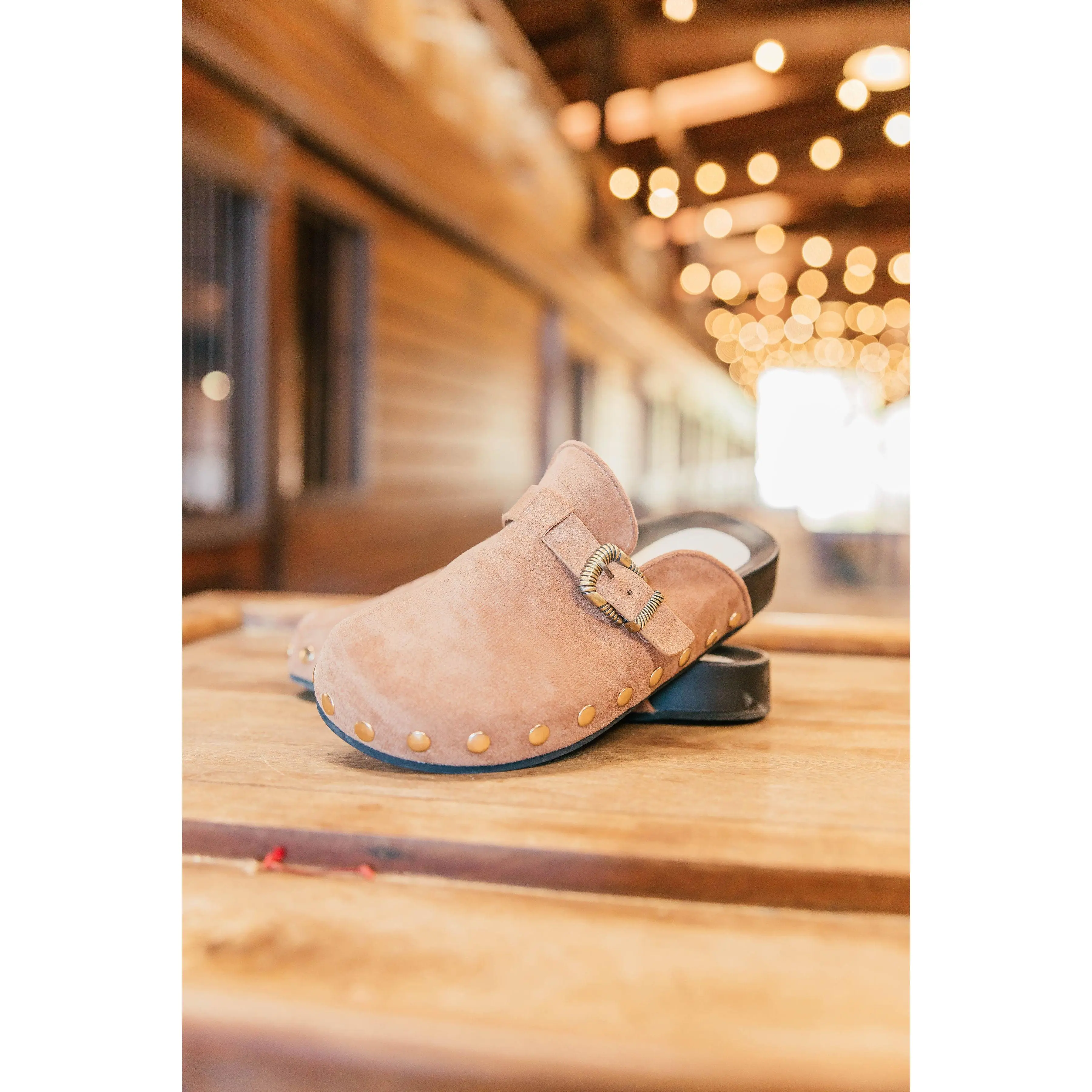 NEW!! Outlaw Faux Suede Studded Mule