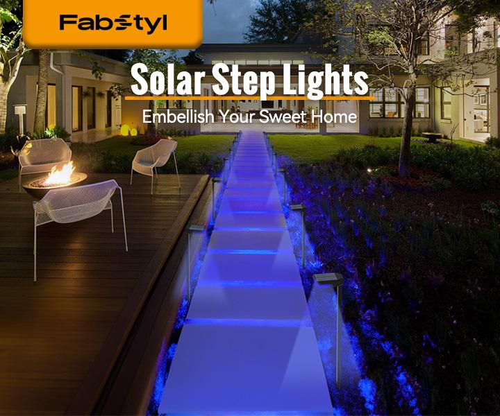FabStyl RGB Solar Pathway LED Lights, Automatic Sync of Lighting Color, 8 Colors, Durable Waterproof for Outdoor, Auto ON/OFF, Easy Installation, Perfect for Festival Decor, Patio, Garden, Yard, Pathways, Walkways Decorative Lamp Panel FallFreshness FabStyl RGB Solar Pathway LED Lights, Automatic Sync of Lighting Color, 8 Colors, Durable Waterproof for Outdoor, Auto ON/OFF, Easy Installation, Perfect for Festival Decor, Patio, Garden, Yard, Pathways, Walkways Decorative Lamp Panel FallFreshness