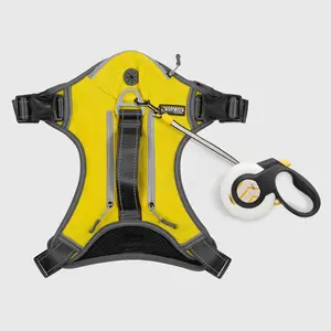 Fida Auto-Brake Dog Leash and Harness Set, Patented AutoBrake System, 16ft Retractable Dog Leash and No Pull Dog Hraness for Stops Dog Sudden Pulling,Safe Walking & Training Dog Gear#Summervibes #petlovers