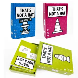 Juego único de juego de fiesta feliz que no es un sombrero, juego de mesa superior con juego de cartas básico extendido, juego d