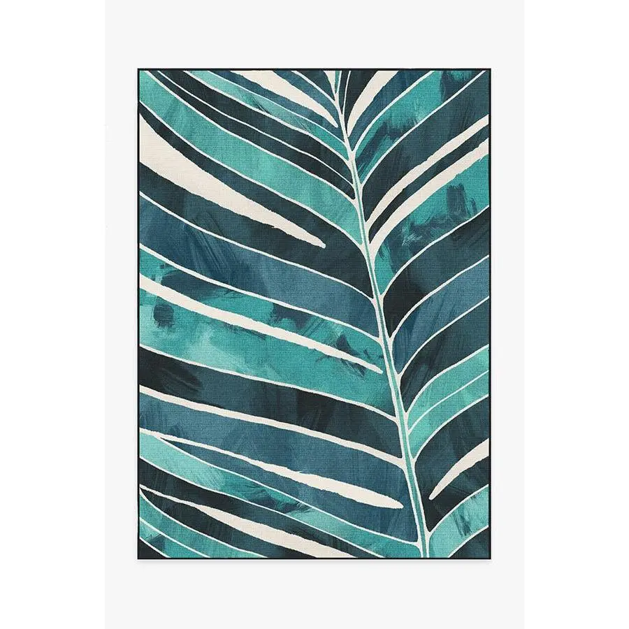 Ombra Teal Outdoor Rug