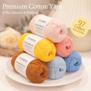 Premium Cotton Acrylic Yarn (4-Ply)