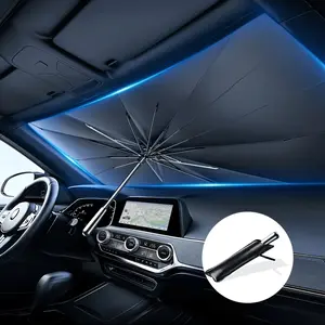 Car Front Windshield Sunshade - New Heat Insulation Cover, Window Sunshade Curtain, Automotive Sun Visor Accessory