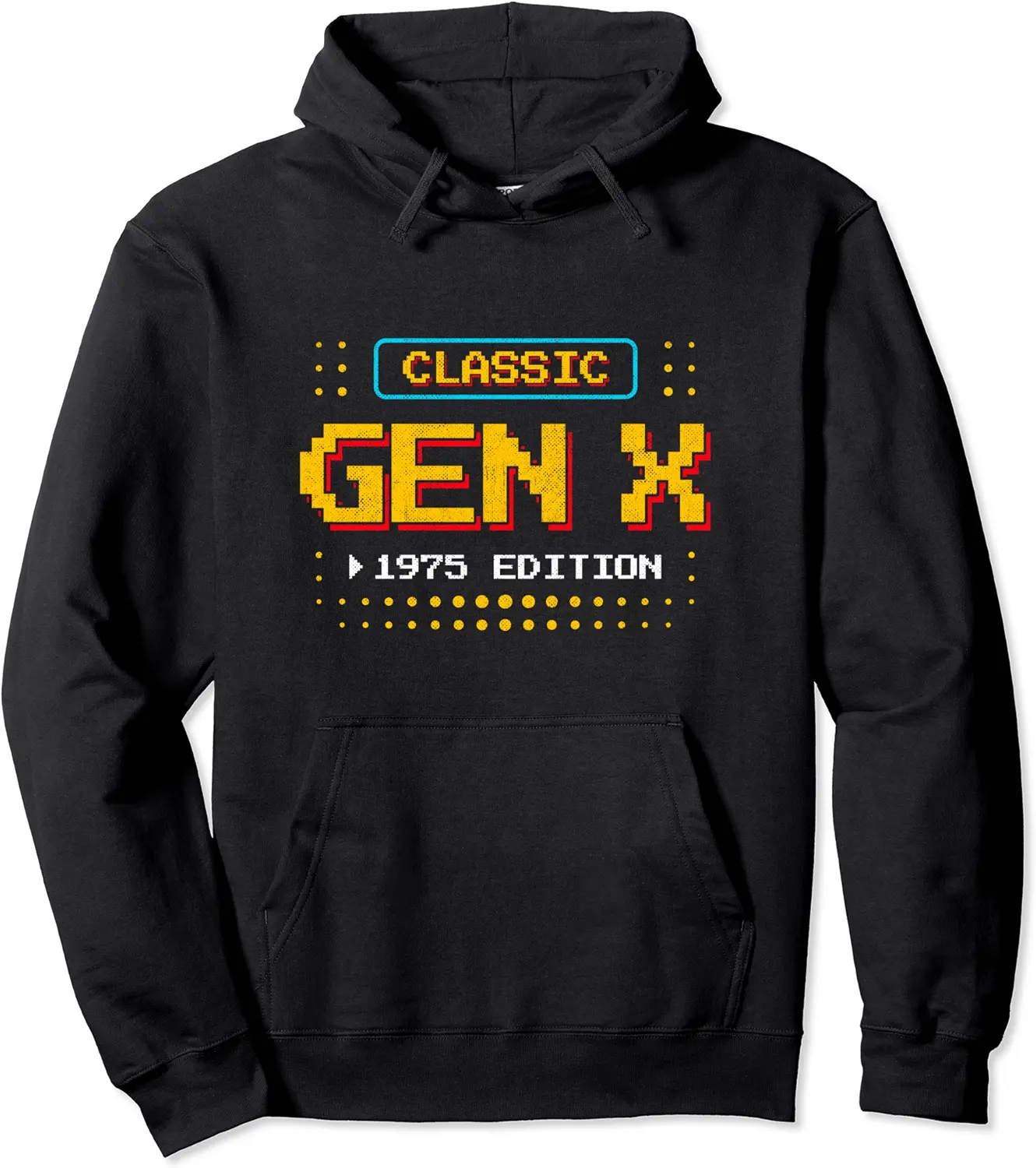 Born 1975 Gen X - Classic 1975 Retro Gamer - Gaming Birthday Pullover Hoodie - Anarosavill Shop 39B0CRFV7WXR
