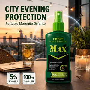 Outdoor Protection Spray, Plant-Derived Active Ingredients Mosquito Bug Spray, Long-Lasting Protection for Camping Hiking & Travel