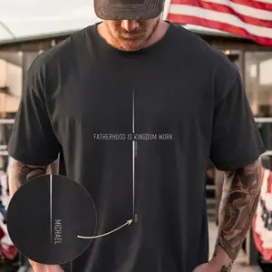Personalized Fatherhood Is Kingdom Work Shirt Proverbs 22 6 Christian Dad Tee Fathers Day Faith Gift