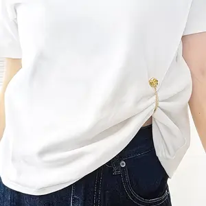 3-Pack Adjustable Hem Clips No Sew Shirt Dress Length Shortener Snap Hem Fixer Clips