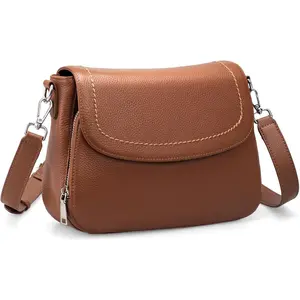 Crossbody Bags for Women with Built in RFID Wallet Medium Womens Saddle Bag   Purse