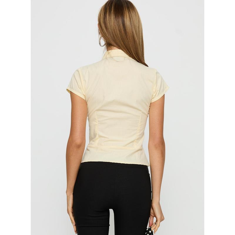 Wilmot Blouse Buttermilk Poplin