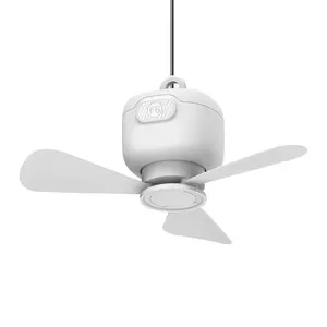 Portable USB Rechargeable Ceiling Fan, Hanging Fan with Remote Control, Brushless Motor Fan for Outdoor Camping Use