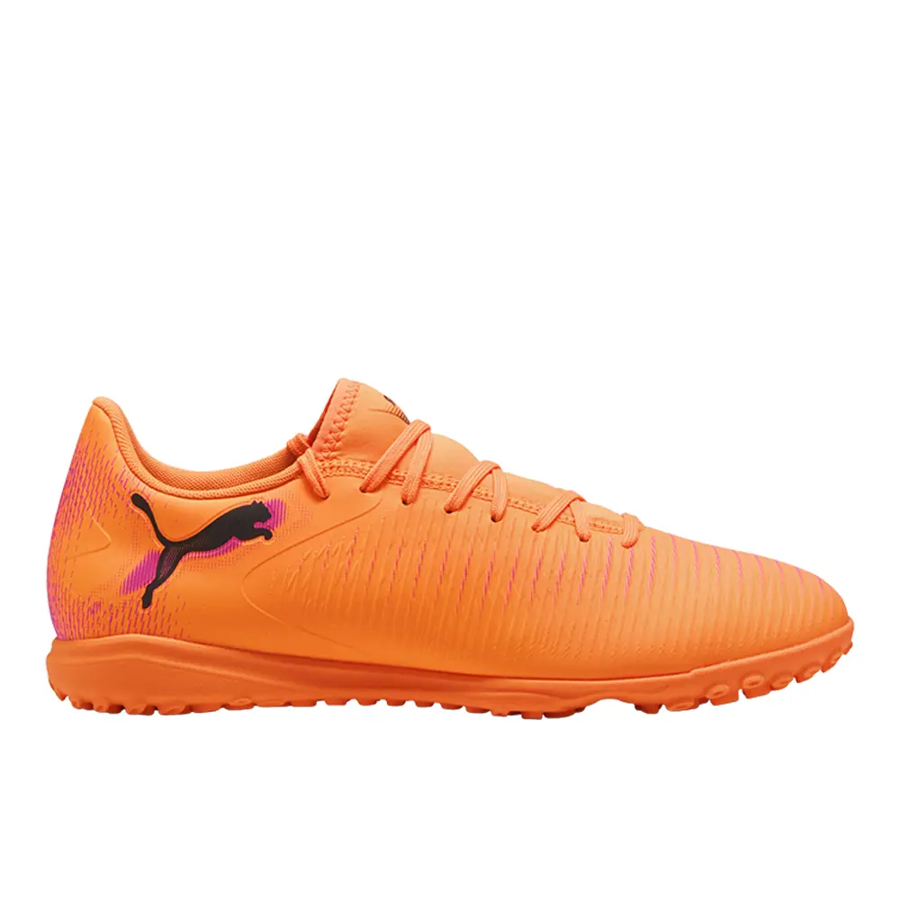 PUMA Mens Future 8 Play Turf Soccer Cleats  - Black, Orange