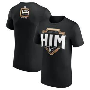 Men's Black Carmelo Hayes HIM Logo T-Shirt, Vintage WW.E Graphics Tee, Gift for Men And Women