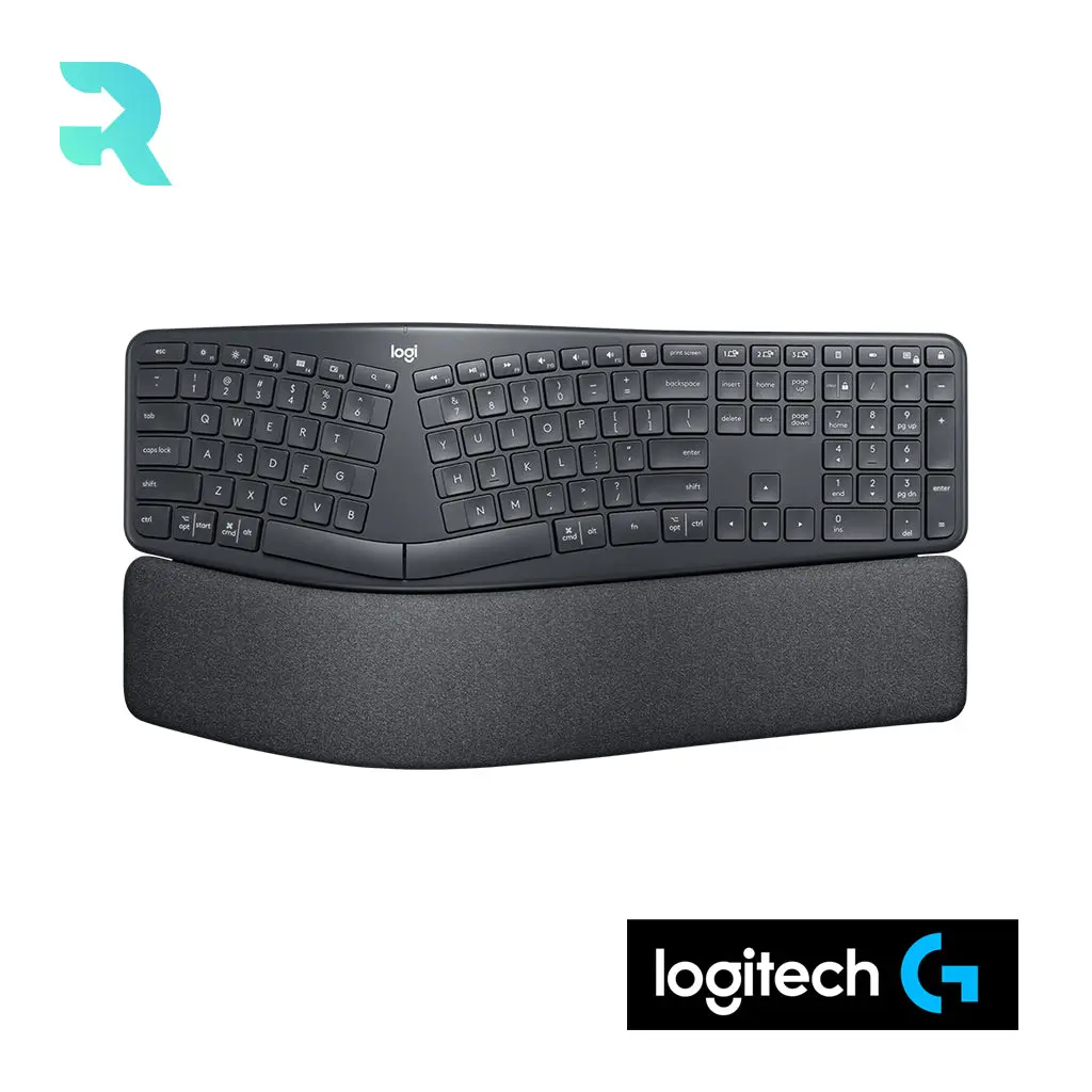 Logitech Ergo K860 Contoured Wireless Ergonomic Bluetooth Keyboard, Graphite (Excellent Condition)