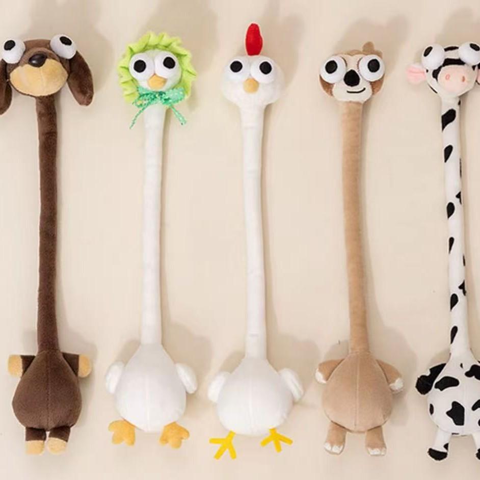 40 cm Long Arm Plush Hanger Toy,Cute Cartoon Animal Stuffed Hanging Decoration,Soft Stretchable Animal Plush Toy for Car Backpack Keychain,Home Decor Ornament Gifts $EFT