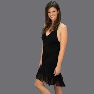 Black High Low Chiffon Dress Extender