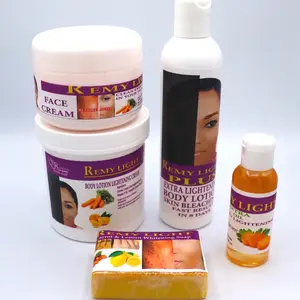 Remy light Sets Whitening Body Oil ,Body Lotion  ,Face cream, including with three soap whitening - for Skincare Acne Skin Repair Lighten