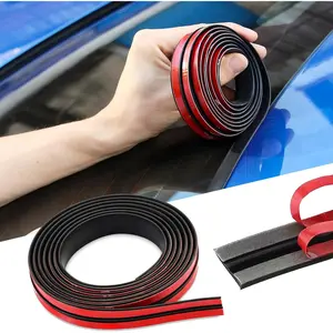 16.4ft T-Shaped Car Rubber Seal Strip – Self-Adhesive Weather Stripping, Waterproof & Dustproof, Noise Reduction Seal, Cuttable Edge Trim for Car, SUV, Truck