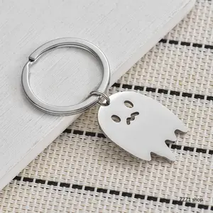 "Ghost" Little Spirit Stainless Steel Keychain — Creative New Car Keyring & Bag Charm