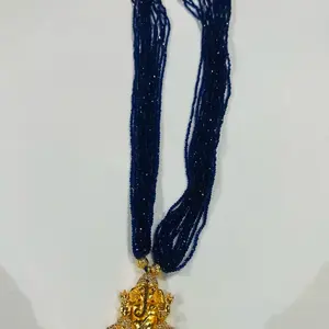 Hydro crystal pote with different design of golden AD pendant