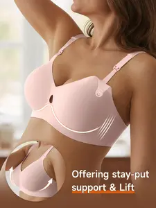 Womens Seamless Nursing Bra No Underwire Comfort Push Up Bras Buttery Soft Wireless Bralette Full Coverage Sport Everyday Bra Seamless Maternity Bra