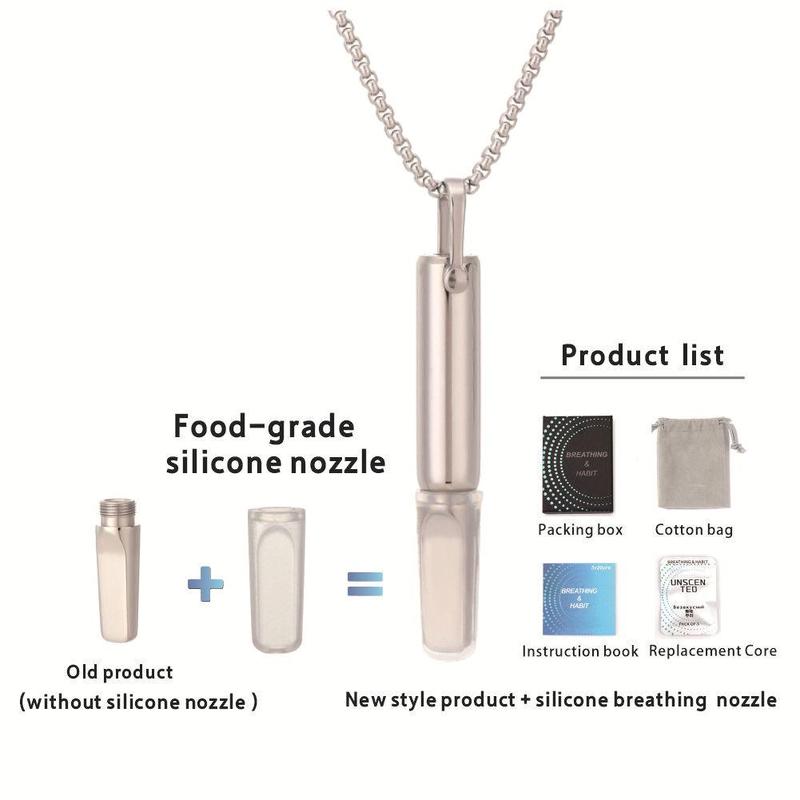 QS2230 Breathing Resistance Necklace Built-in Cotton Core Meditation Jewelry