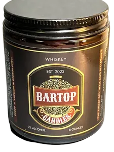 Whiskey 8 OZ. Candle by Bartop Candles