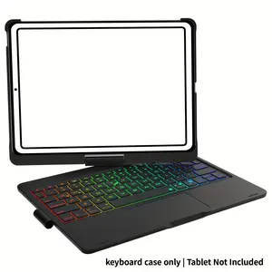 Keyboard case for The Ipad 11" - 4/3/2/1 Gen & 10.9" - Air 5/4, Equipped with a Colorful Backlight And 360-Degree Rotation Support, Designed with a US English Layout.