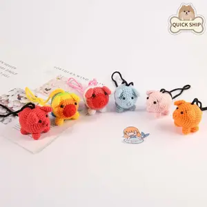 Pink Rainbow Pig Car Ornament, GBT Gift, Crochet Piggy Ornament, Crochet Plush, Birthday Wedding Anniversary Gift,Christmas