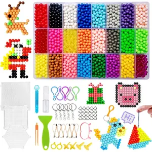 Non-Iron Fuse Beads Over 6,000 Beads 5mm No Repeated Colors Arts Crafts Bead Includes Accessories Set Refill Creative DIY Kit Toys for