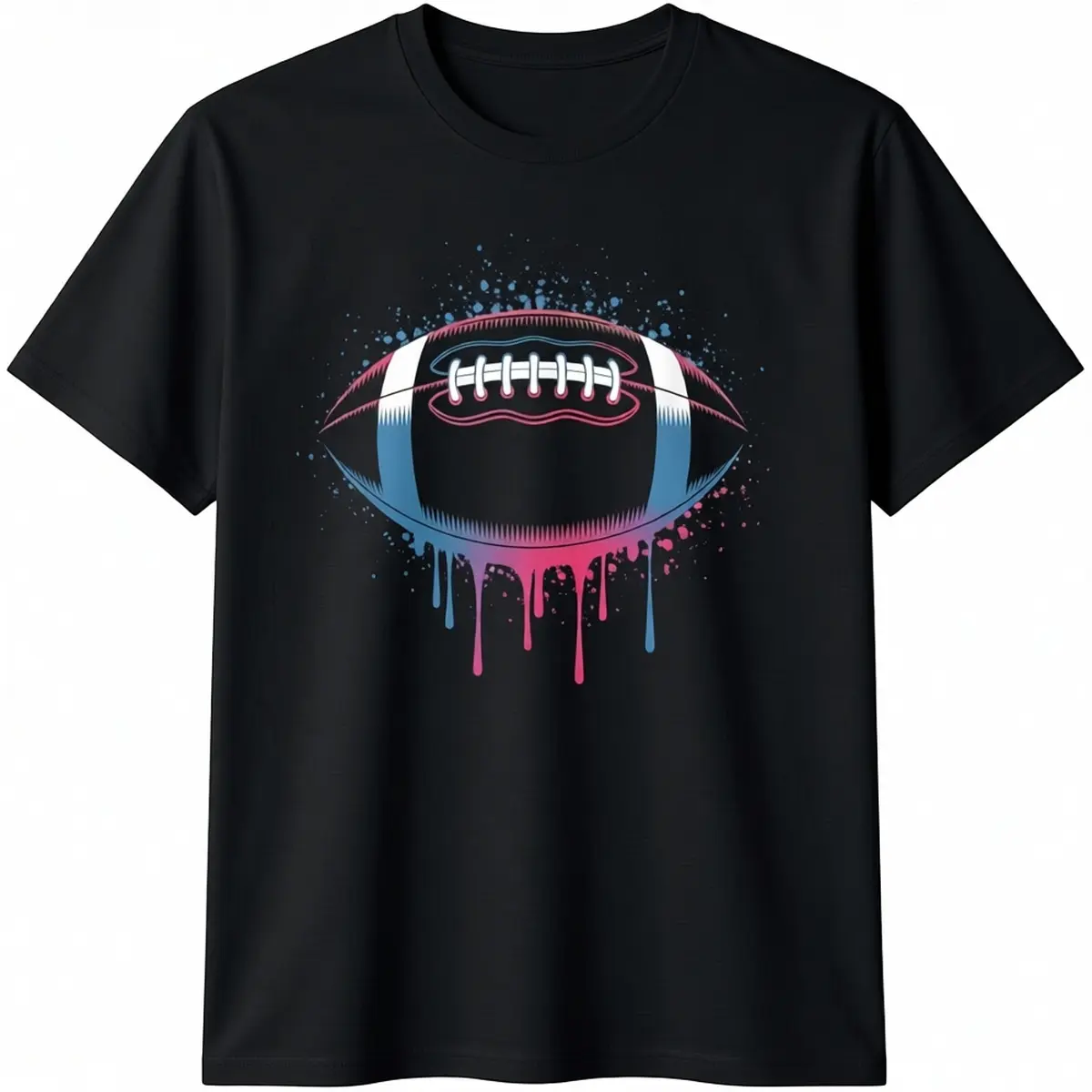 Men's Cotton Short-Sleeve Round Neck Fashion T-Shirt - Casual Football Fan Graphic Streetwear Menswear Top, Shortsleeve