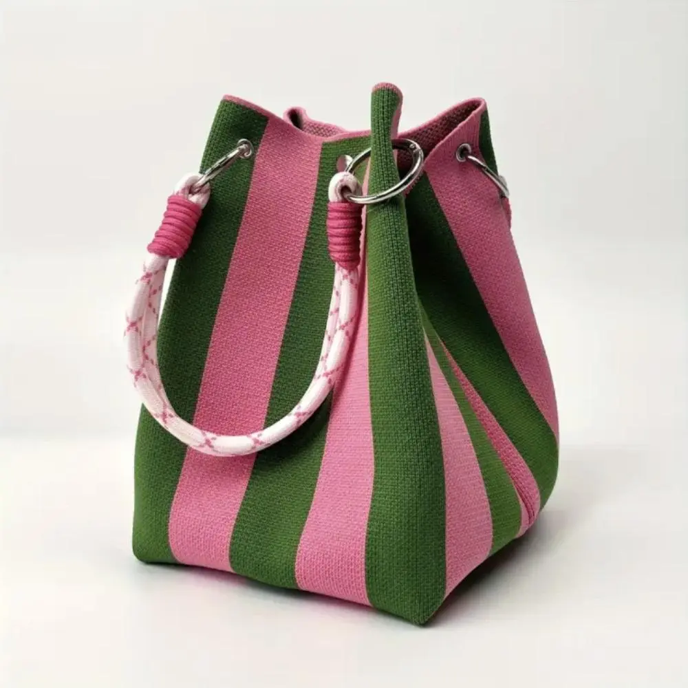 New Versatile Cute Knitted handbag three-dimensional magnetic buckle handbag woven bag women