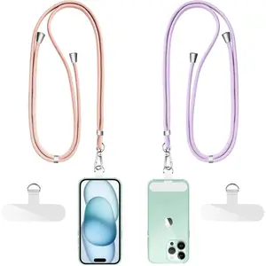 Cell Phone Lanyard-2xAdjustable  Strap&Phone Patch,Multifunctional Universal Crossbody Lanyard for  Smartphone
