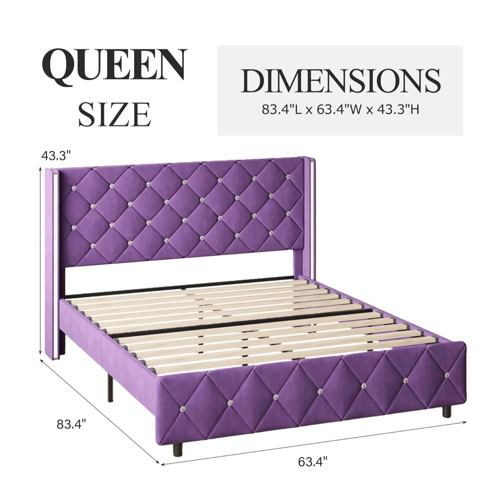 Queen Size Purple
