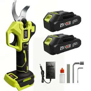SEESE Electric Pruning Shears for Gardening: 1.25" Cutting Cordless Power Pruner, Brushless Motor, Dual21V Battery For Tree & FlowerTrimming