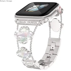 Hollow Out Crystal Metal Band for Apple Watch, Elegant Bracelet Strap for Series 1–10/Ultra/S10