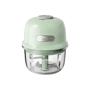 Bear Electric Food Chopper, Mini Garlic Mincer & Meat Grinder, 150ml Portable USB Rechargeable, Multi-functional Baby Food Maker for Kitchen & Home, QSJ-E40B1