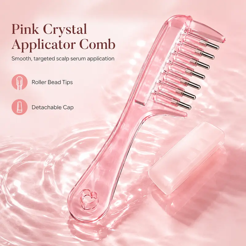 Scalp Liquid Applicator Comb, Refillable Hair Root Oil Massage Comb for Hair Care Treatment - MM2