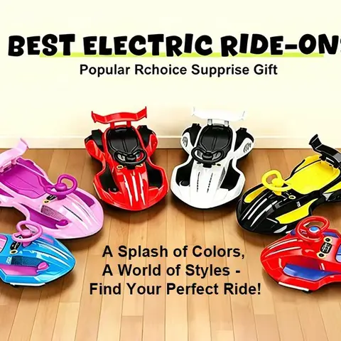 Akeleo 12V Electric Pedal Wiggle Car - 2-in-1 Unisex Kids Ride-On Toy (Ages 3+), BPA-Free, Anti-Rollover, Flashing 360° Spinning Wheels, 4 MPH Speed, Exhaust Mist, Bluetooth, Balance, Learning, Cool Gifts for Kids, Parent-Child Growth Aid,familyfun